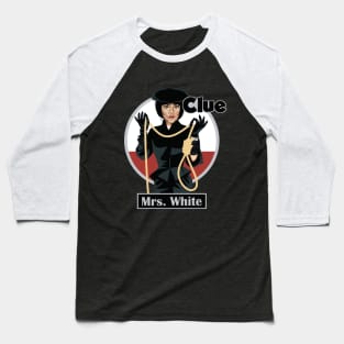 CLUE Mrs White Baseball T-Shirt